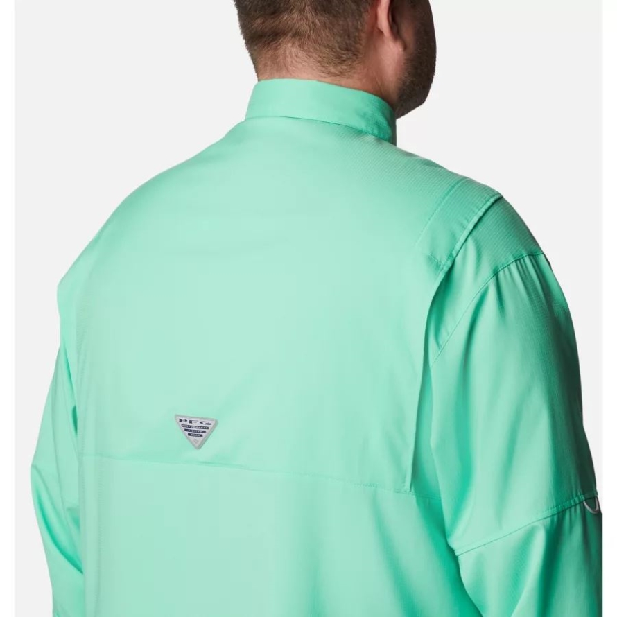 Light Jade Men's PFG Tamiami II Long Sleeve Shirt Big Columbia