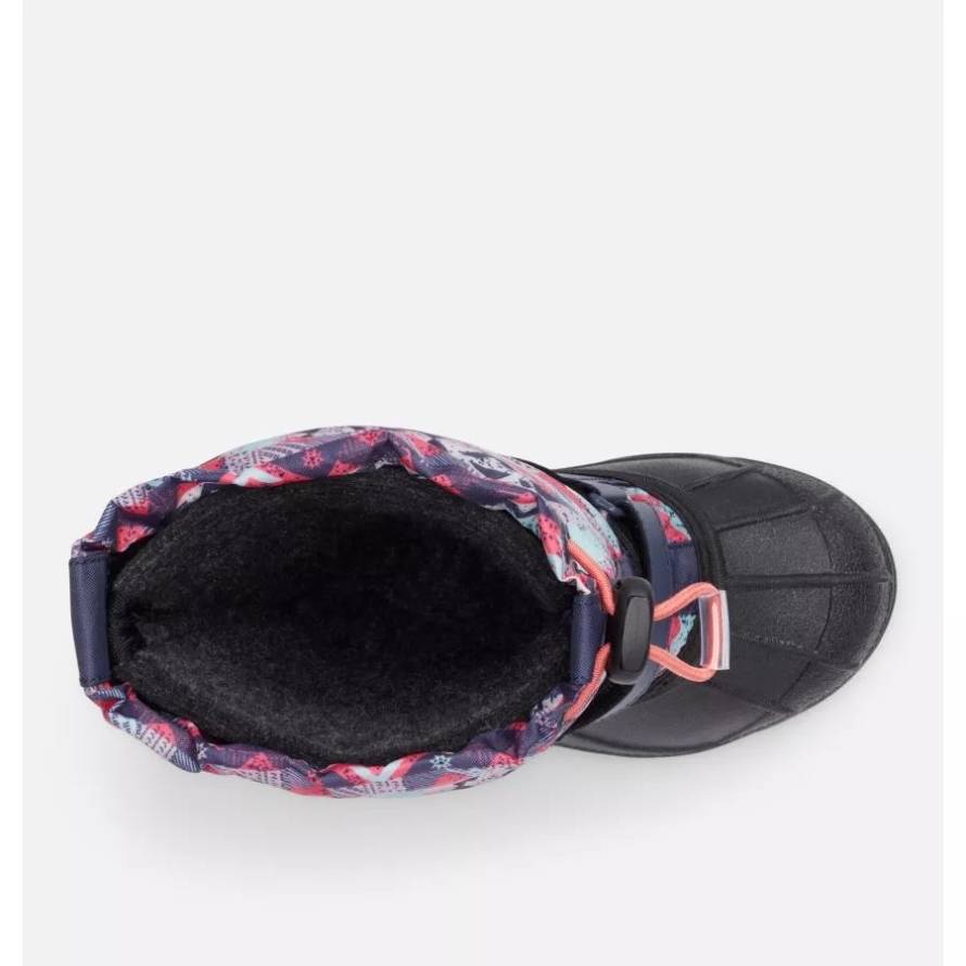 Little Kids' Powderbug Forty Print Boot Nocturnal/Blush Pink Columbia