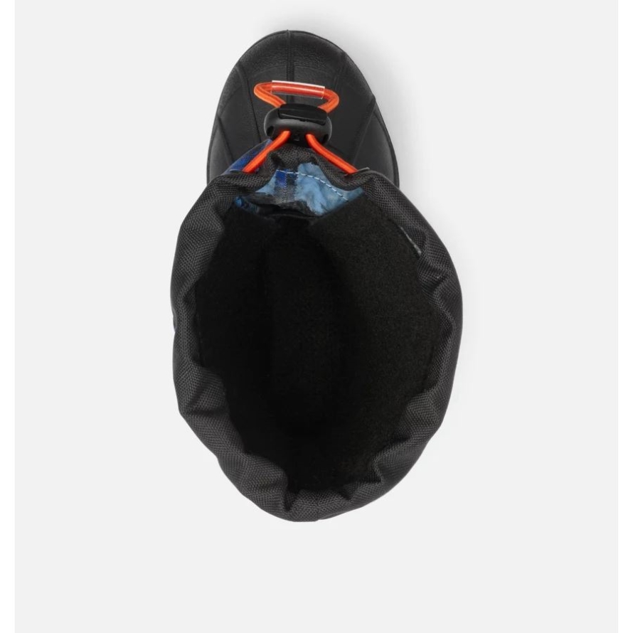 Little Kids' Powderbug Plus II Print Snow Boot Columbia Black/Tangy Orange