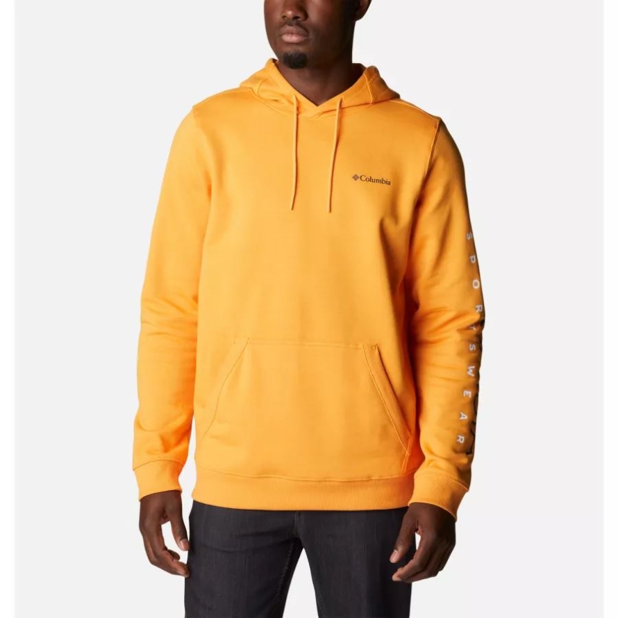 Mango/Columbia Stencil Sleeve Columbia Men's CSC Basic Logo II Hoodie