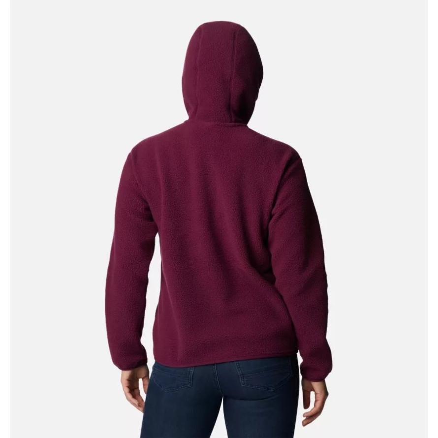 Marionberry/Aura Columbia Women's Echo Hills Sherpa Fleece Hoodie