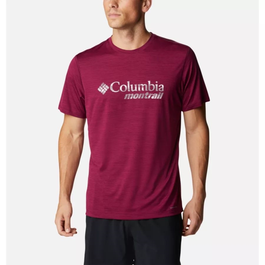 Marionberry Columbia Men's Trinity Trail Montrail Graphic T-Shirt