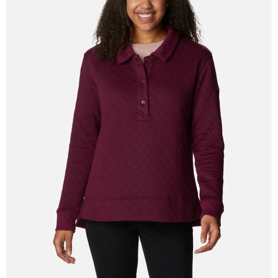 Marionberry Columbia Women's Columbia Lodge Quilted Polo