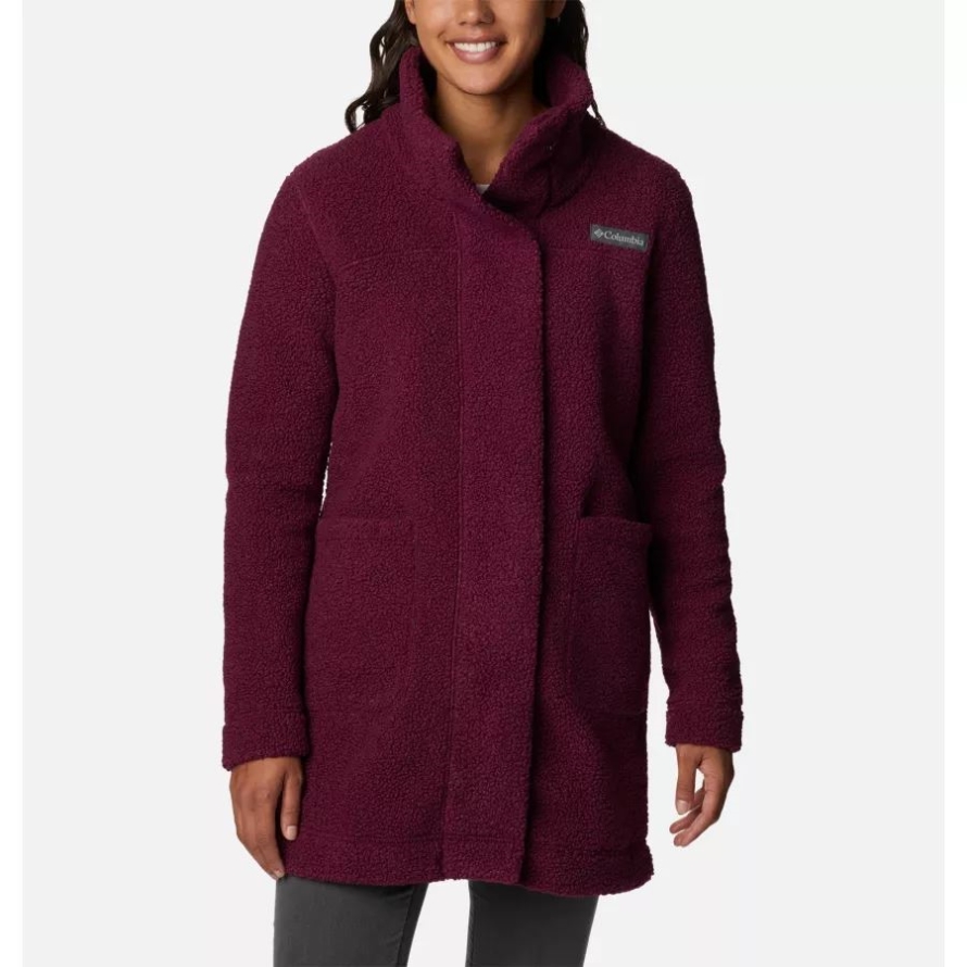 Marionberry Columbia Women's Panorama Long Fleece Coat