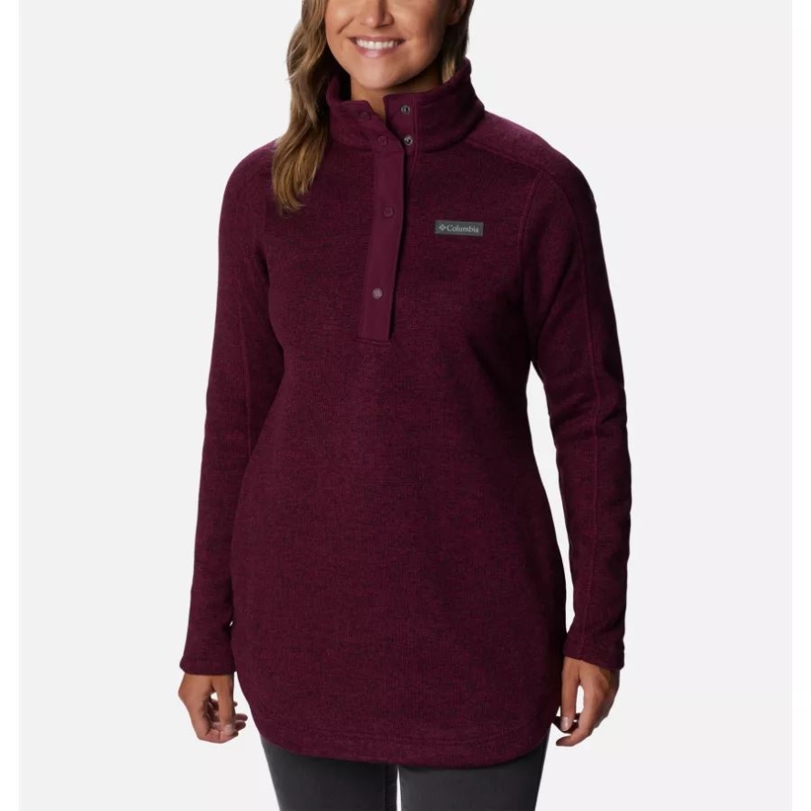 Marionberry Heather Columbia Women's Sweater Weather Fleece Tunic