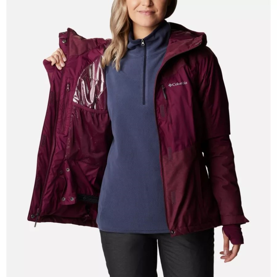 Marionberry/Marionberry Heather Columbia Women's Rosie Run Insulated Jacket