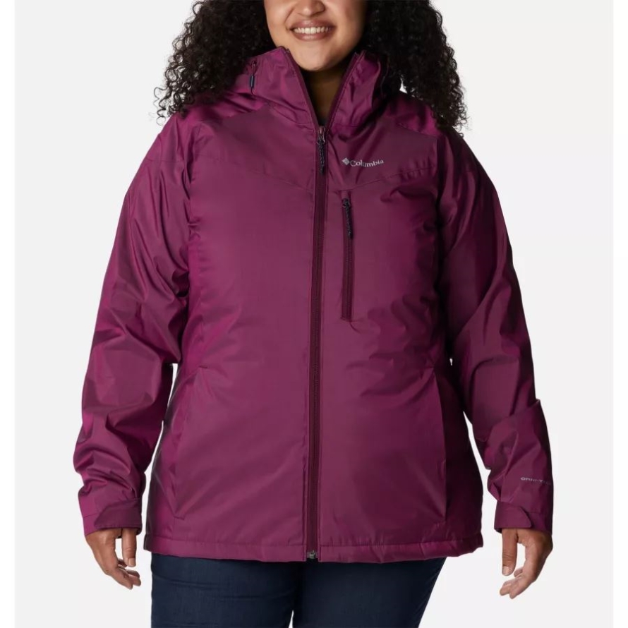 Marionberry Sheen Columbia Women's Oak Ridge Interchange Jacket Plus Size