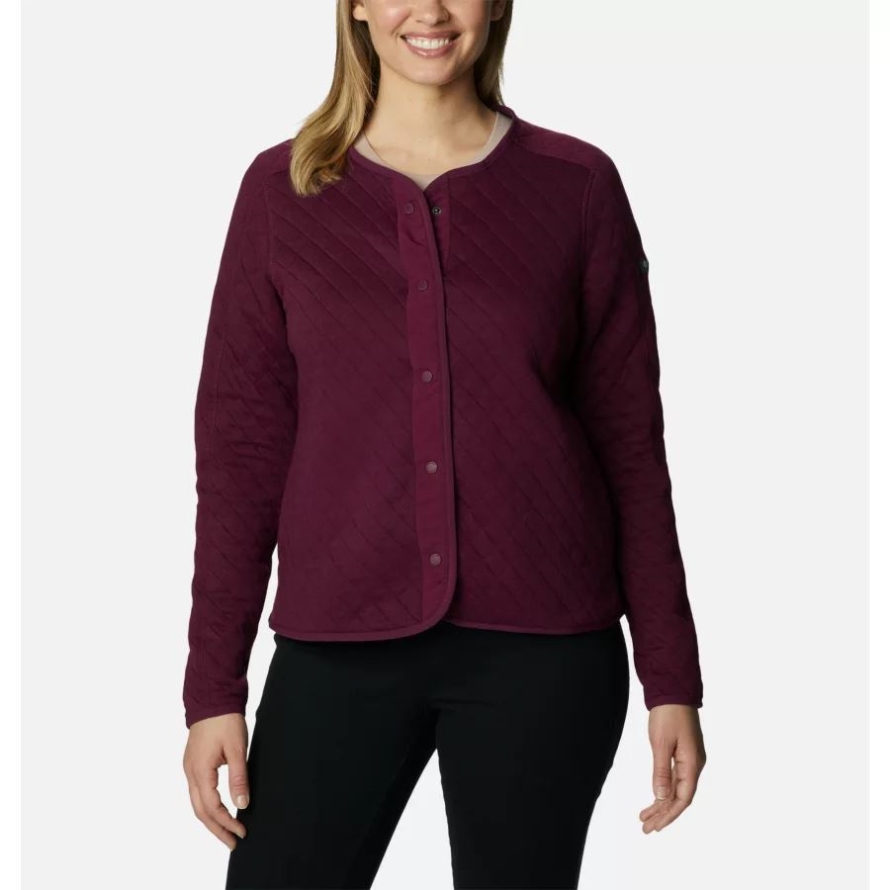 Marionberry Women's Columbia Lodge Quilted Cardigan Columbia