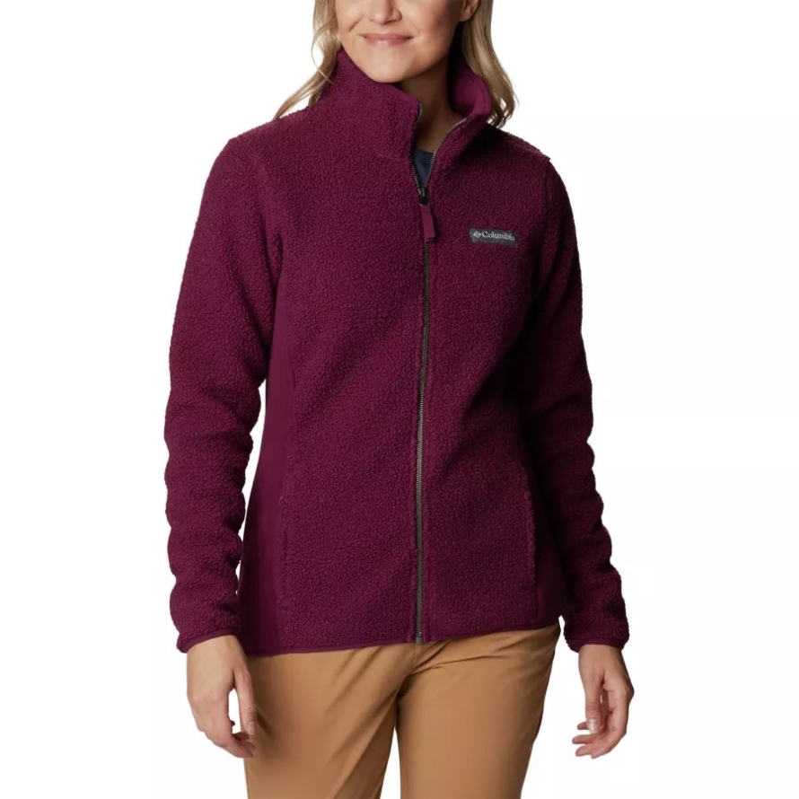 Marionberry Women's Panorama Sherpa Fleece Jacket Columbia