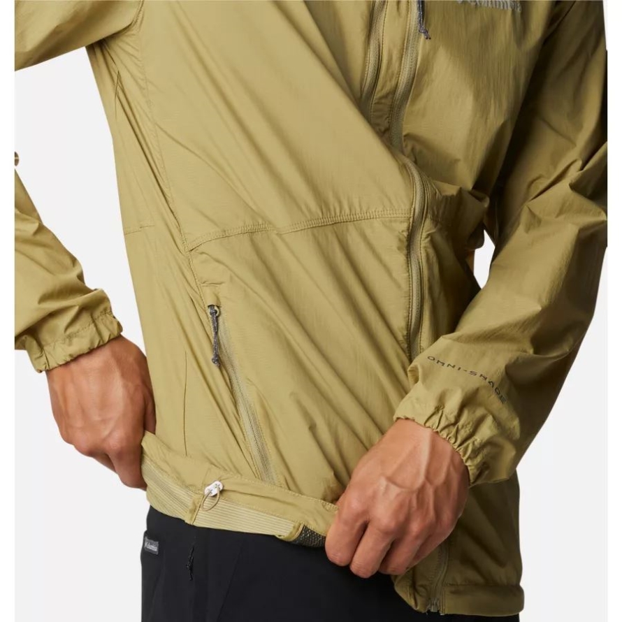 Men's Alpine Chill Windbreaker Jacket Columbia Savory/White Stripe