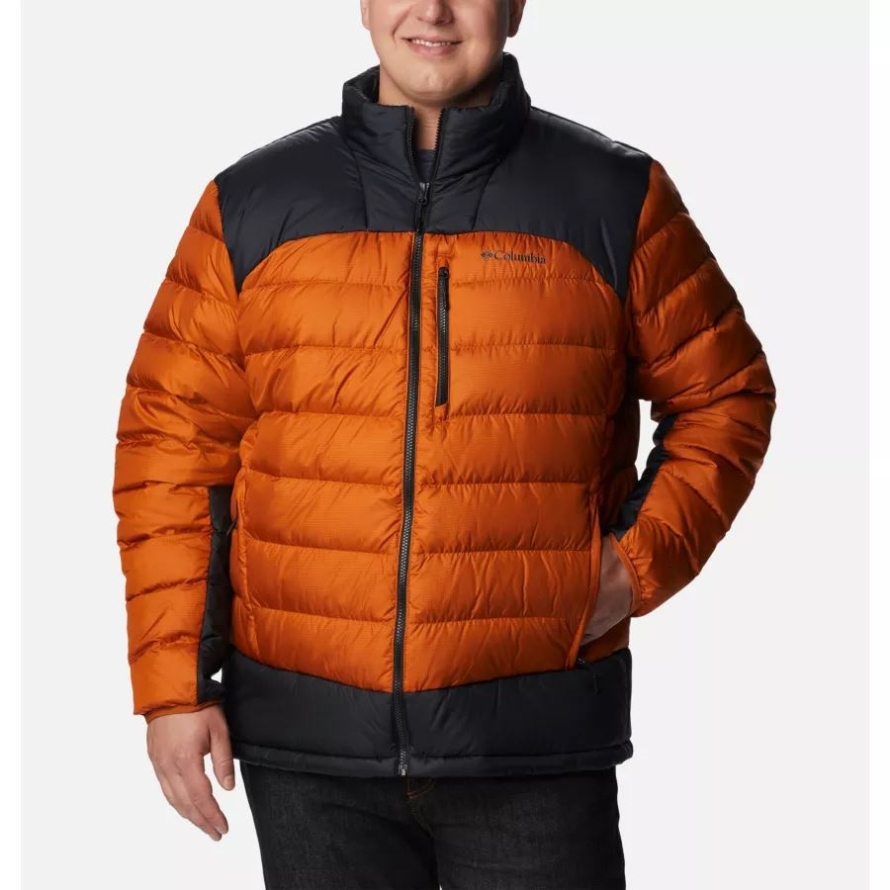 Men's Autumn Park Down Jacket Big Warm Copper/Black Columbia