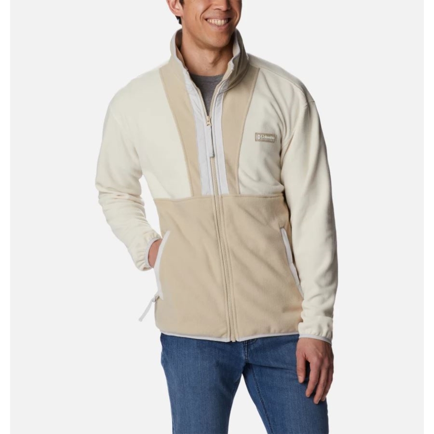 Men's Back Bowl Fleece Lightweight Chalk/Ancient Fossil/Nimbus Grey Columbia