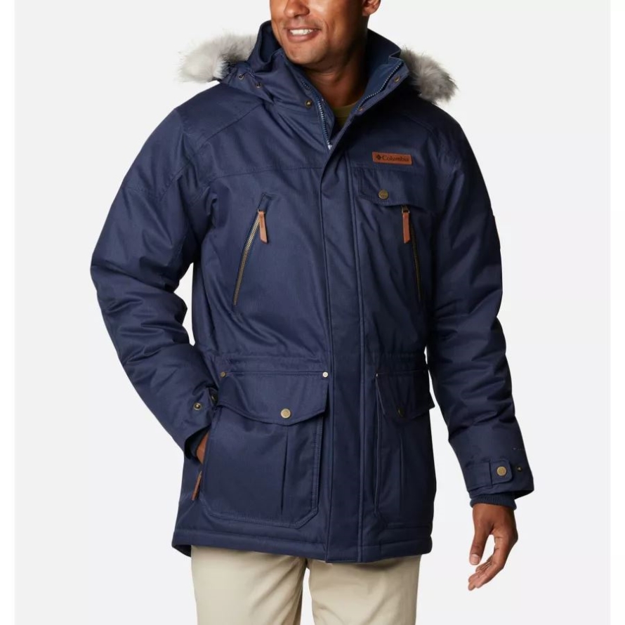 Men's Barlow Pass 550 TurboDown Jacket Collegiate Navy Columbia