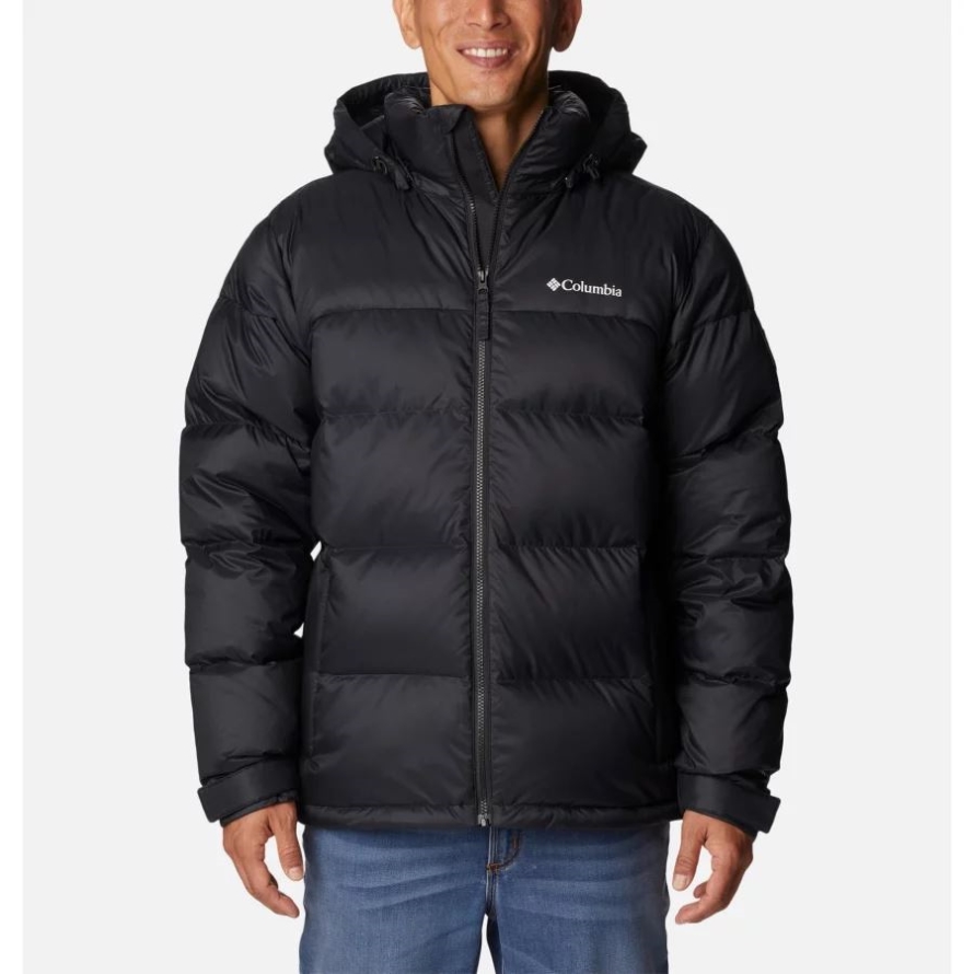 Men's Bulo Point II Hooded Down Puffer Jacket Columbia Black