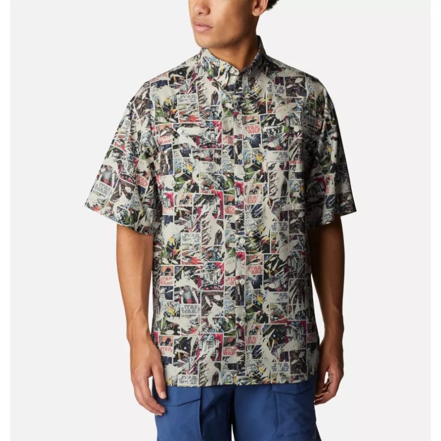 Men's Cantina II Super Tamiami Short Sleeve Shirt Sea Salt Columbia