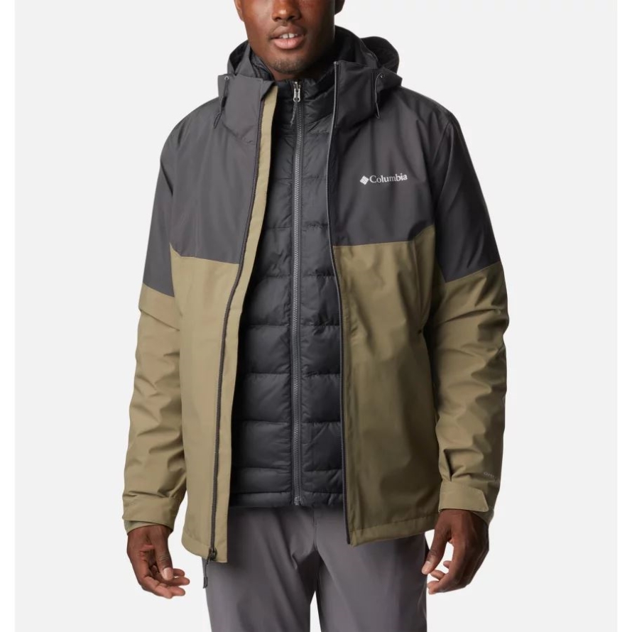 Men's Cascade Peak IV Interchange Jacket Columbia Stone Green/Shark