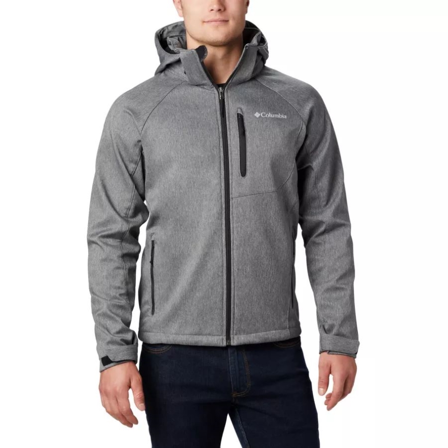 Men's Cascade Ridge II Softshell Jacket Columbia Charcoal Heather