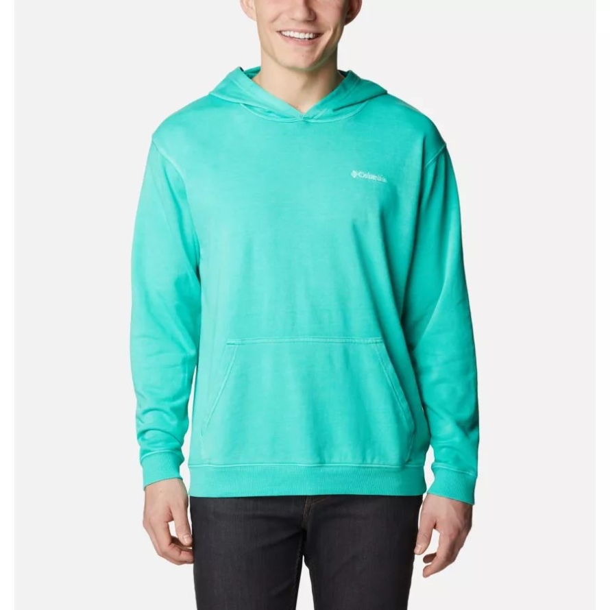 Men's Columbia Lodge French Terry Novelty Hoodie Electric Turquoise Columbia