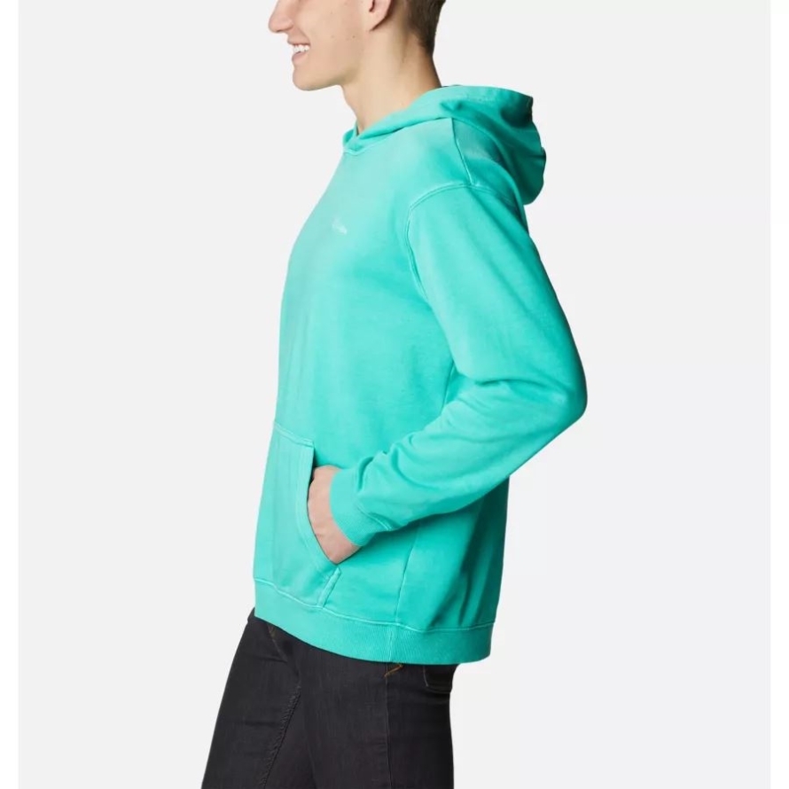 Men's Columbia Lodge French Terry Novelty Hoodie Electric Turquoise Columbia
