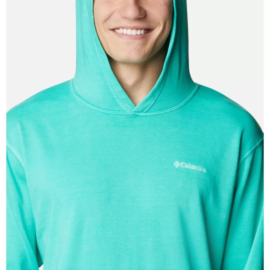 Men's Columbia Lodge French Terry Novelty Hoodie Electric Turquoise Columbia
