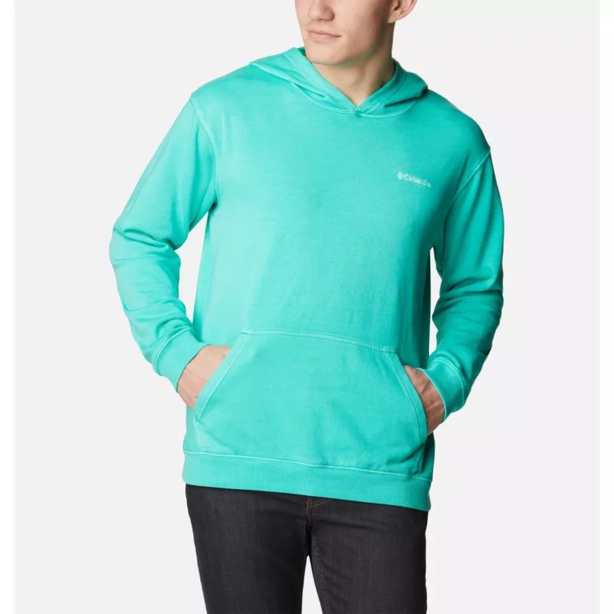 Men's Columbia Lodge French Terry Novelty Hoodie Electric Turquoise Columbia
