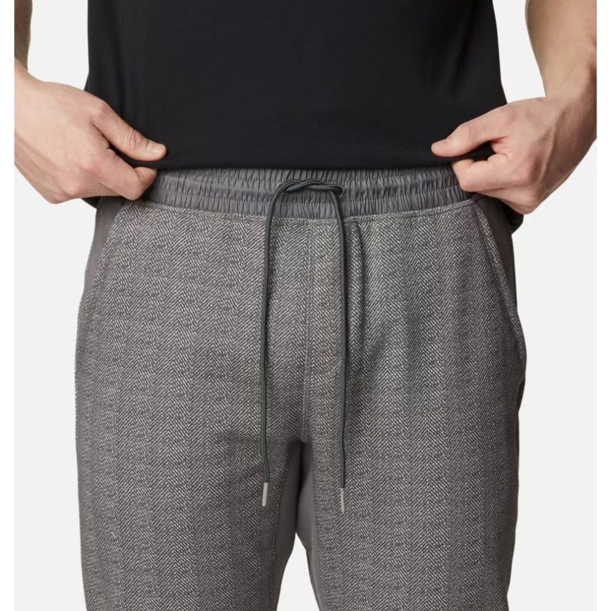 Men's Columbia Lodge III Joggers City Grey Herringbone Columbia