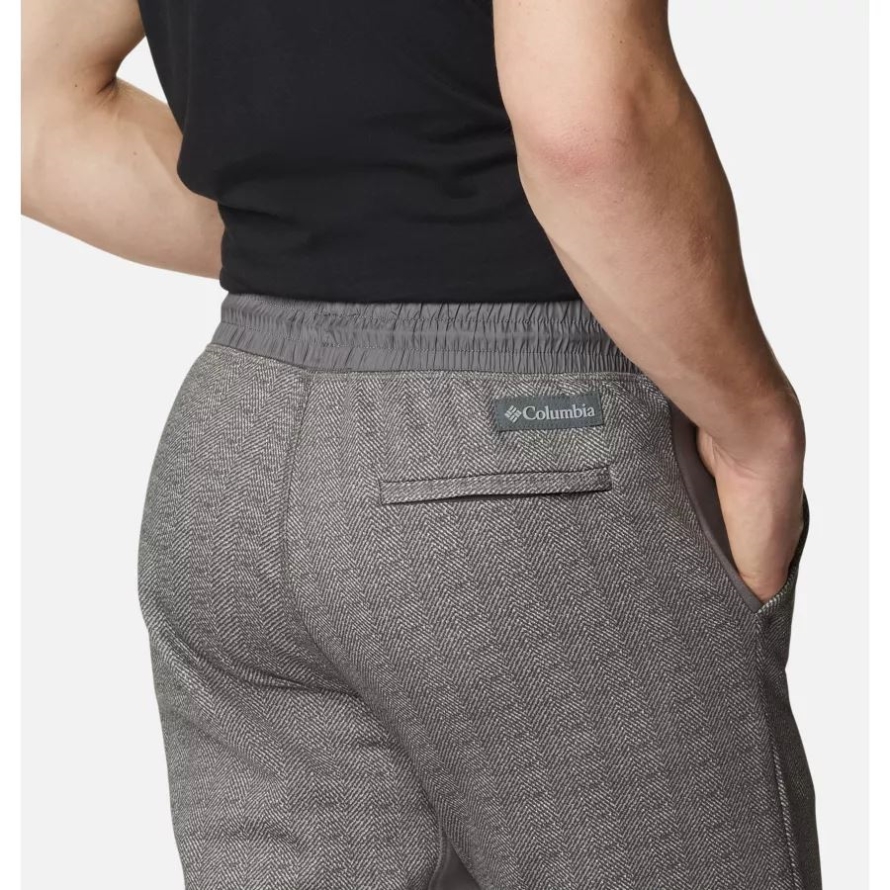 Men's Columbia Lodge III Joggers City Grey Herringbone Columbia