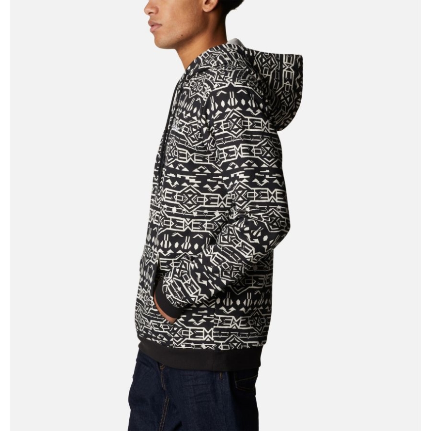 Men's Columbia Logo Printed Hoodie Columbia Black/Geo Print