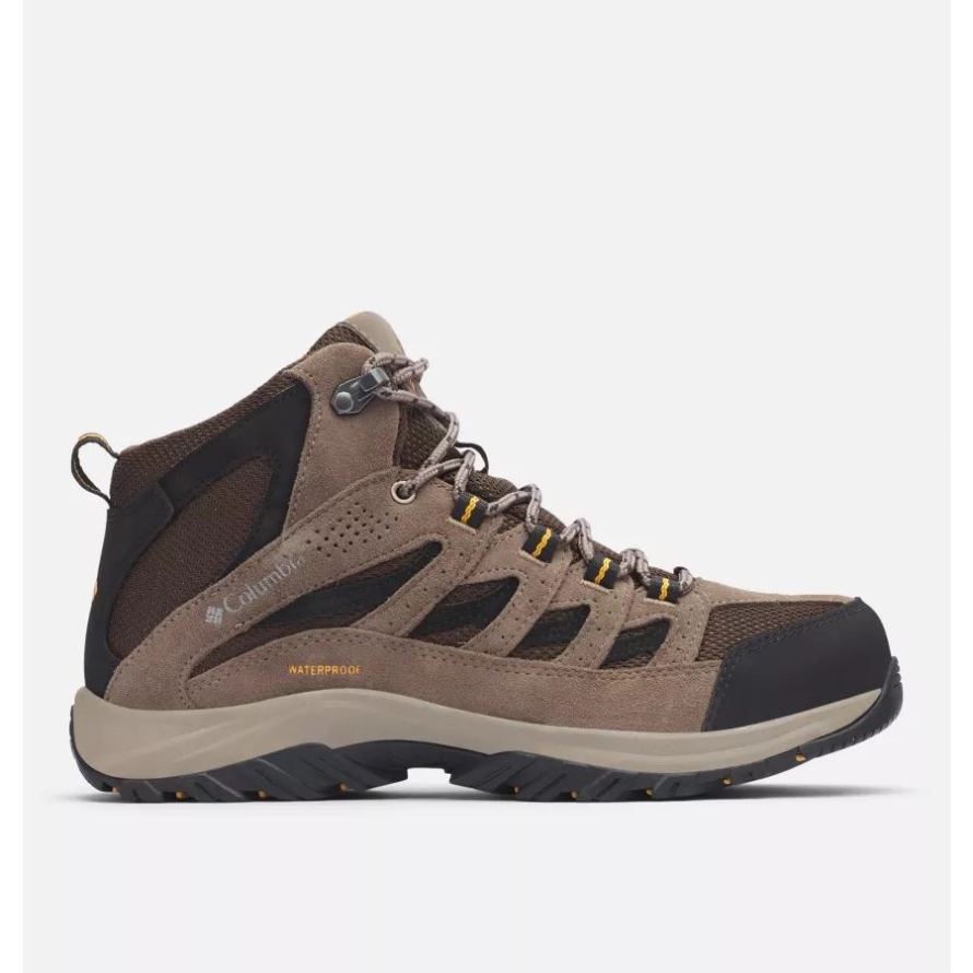 Men's Crestwood Mid Waterproof Hiking Boot Columbia Cordovan/Squash