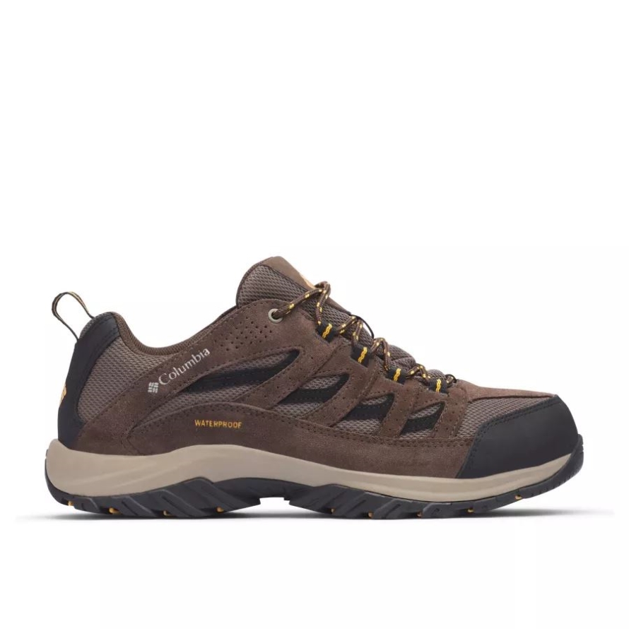 Men's Crestwood Waterproof Hiking Shoe Wide Columbia Mud/Squash