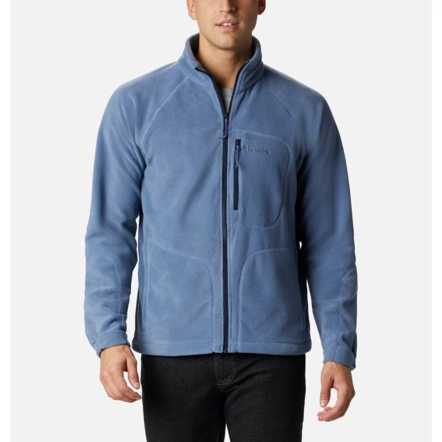 Men's Fast Trek II Fleece Jacket Bluestone/Collegiate Navy Columbia