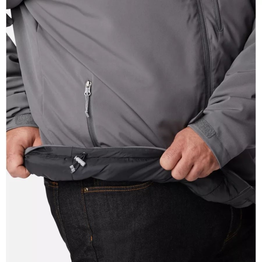 Men's Gate Racer Softshell Hooded Jacket Big City Grey Columbia