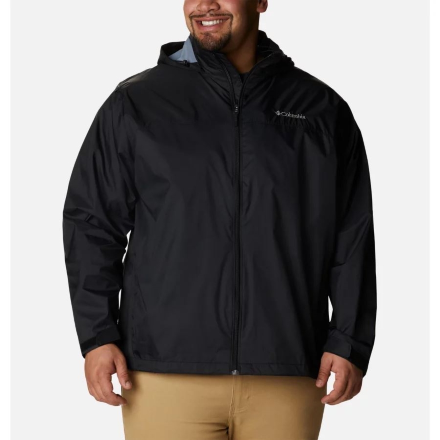 Men's Glennaker Lake Rain Jacket Big Black Columbia