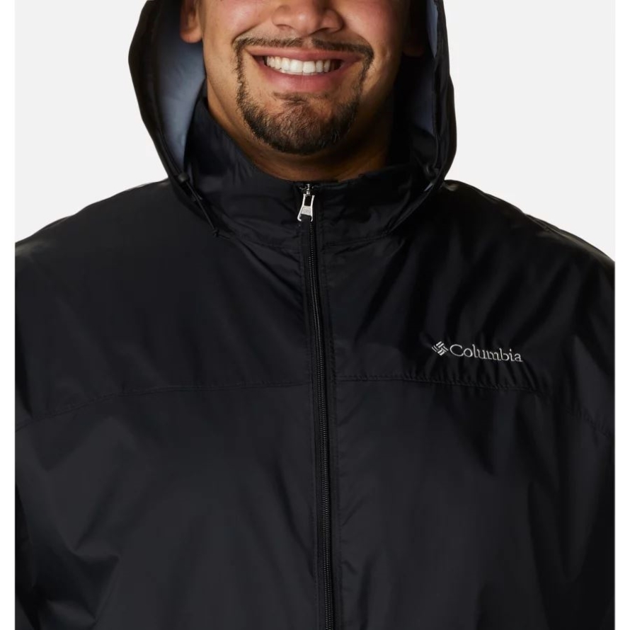 Men's Glennaker Lake Rain Jacket Big Black Columbia