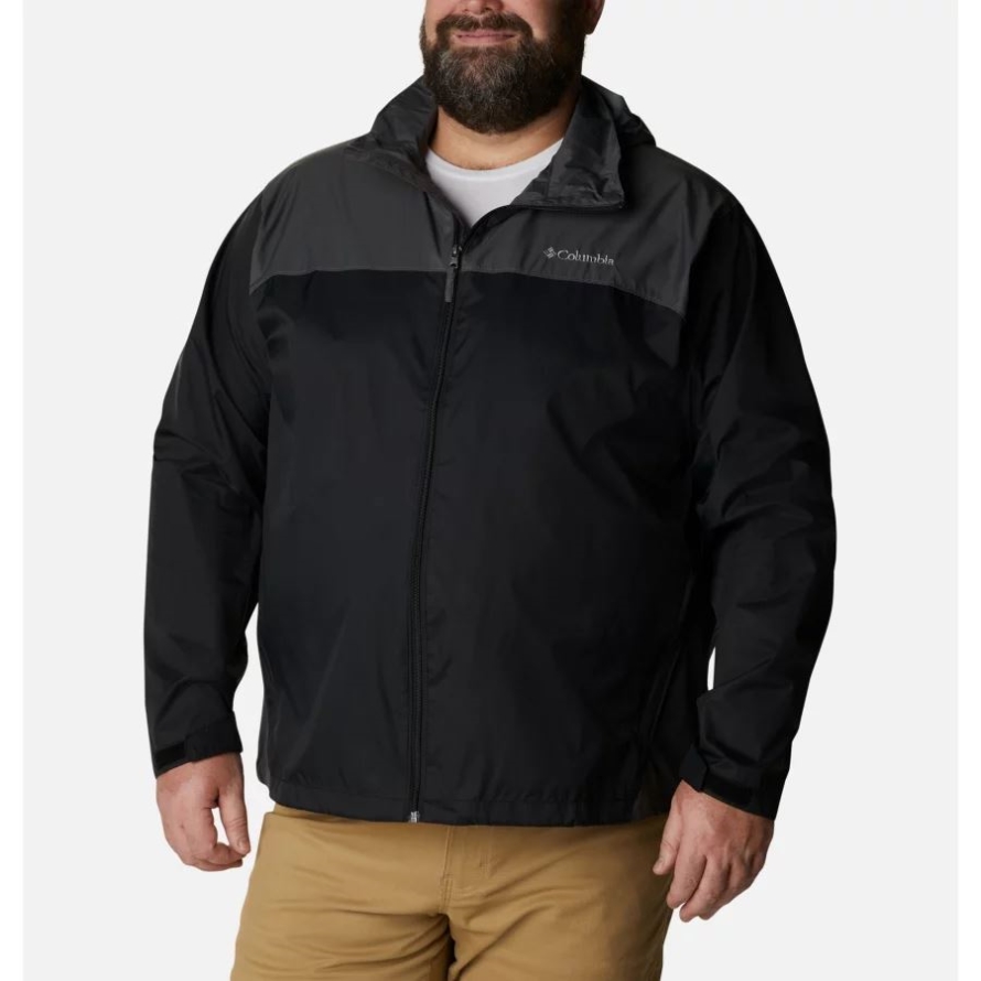 Men's Glennaker Lake Rain Jacket Big Columbia Black/Grill