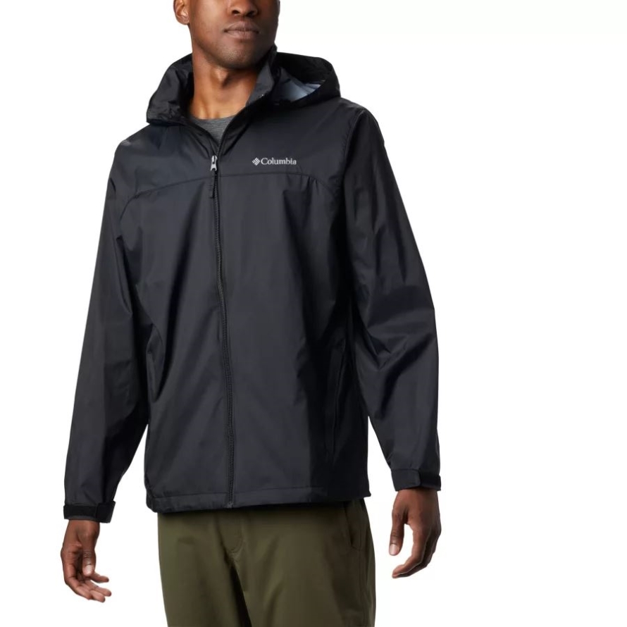 Men's Glennaker Lake Rain Jacket Tall Columbia Black