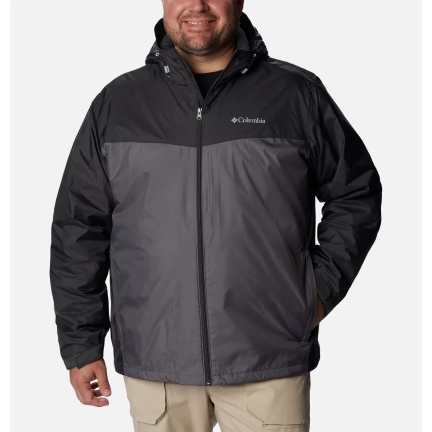 Men's Glennaker Sherpa Lined Jacket Big Shark/City Grey Columbia