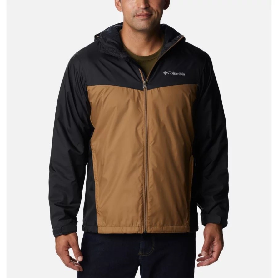 Men's Glennaker Sherpa Lined Jacket Black/Delta Columbia