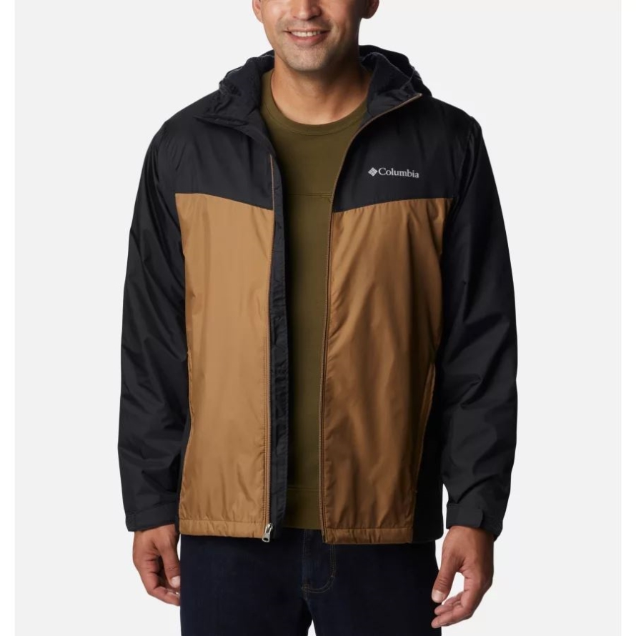 Men's Glennaker Sherpa Lined Jacket Black/Delta Columbia