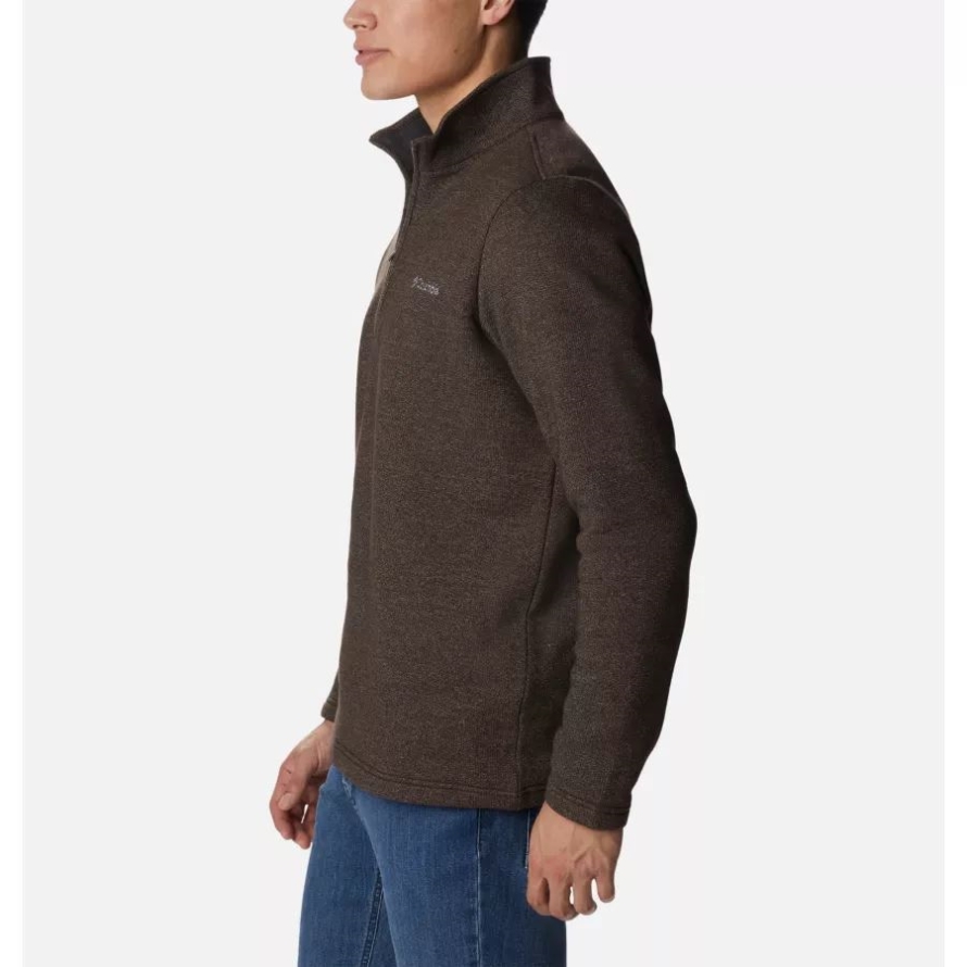 Men's Great Hart Mountain III Half Zip Columbia Cordovan Heather