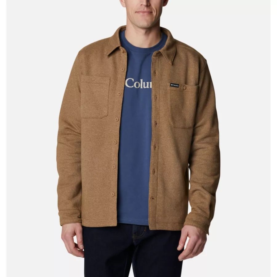 Men's Great Hart Mountain Shirt Jacket Delta Heather/Delta Columbia