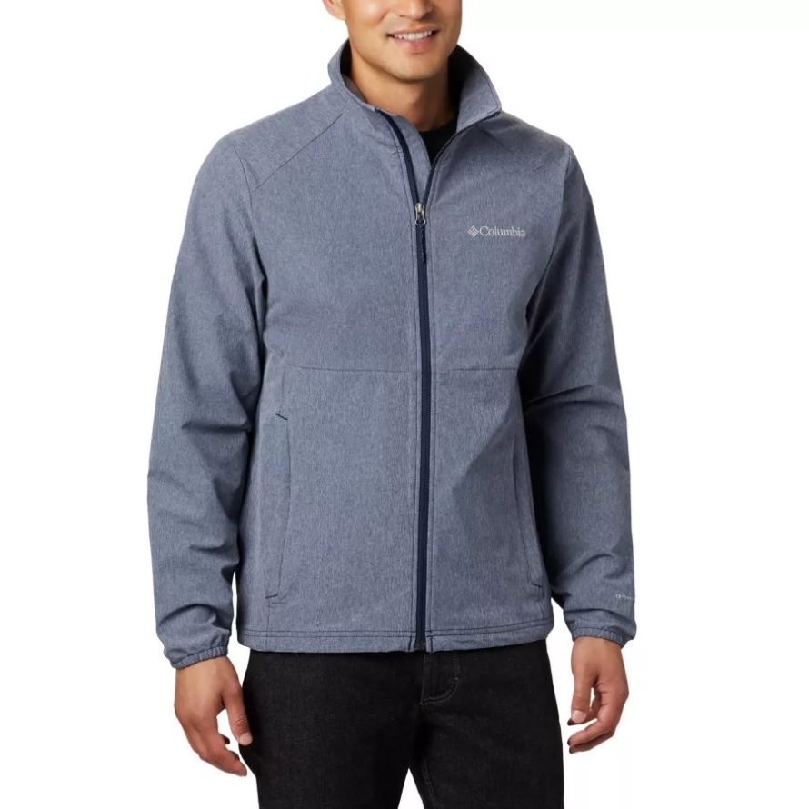Men's Heather Canyon Hoodless Jacket Columbia Collegiate Navy Heather