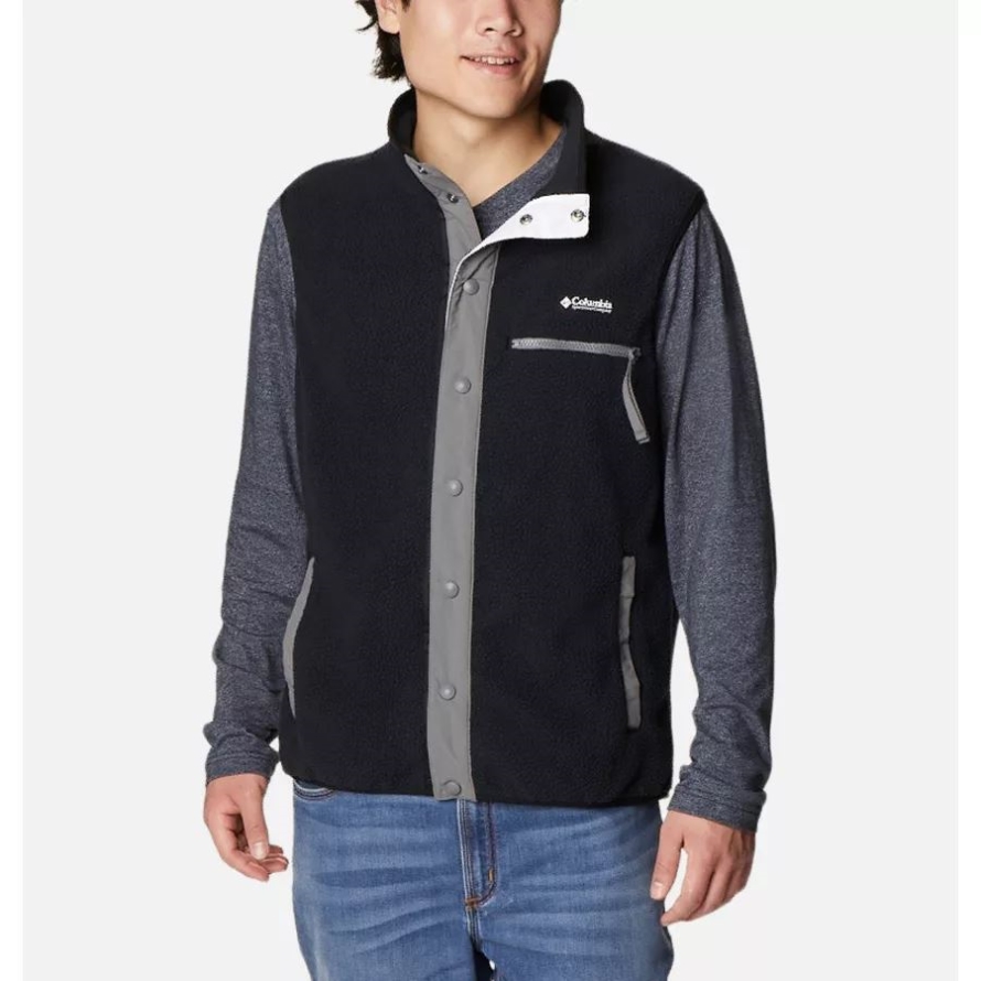 Men's Helvetia Vest Black/City Grey Columbia
