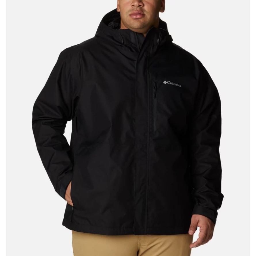 Men's Hikebound Rain Jacket Big Columbia Black