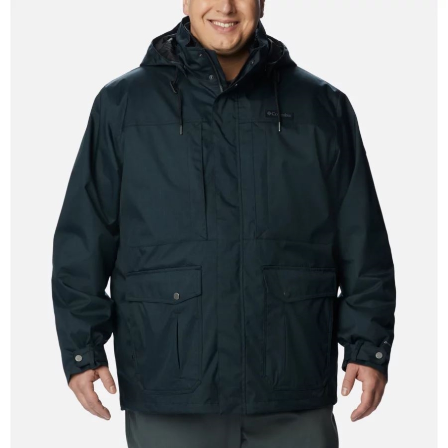 Men's Horizons Pine 3-in-1 Waterproof Jacket Extended Size Black Columbia