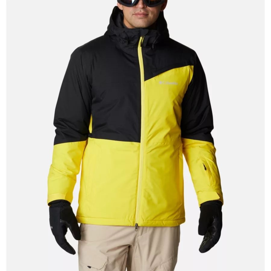 Men's Iceberg Point Waterproof Ski Jacket Laser Lemon/Black Columbia