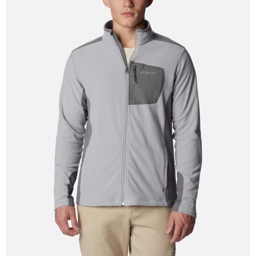 Men's Klamath Range Full Zip Fleece Jacket Columbia Columbia Grey/City Grey