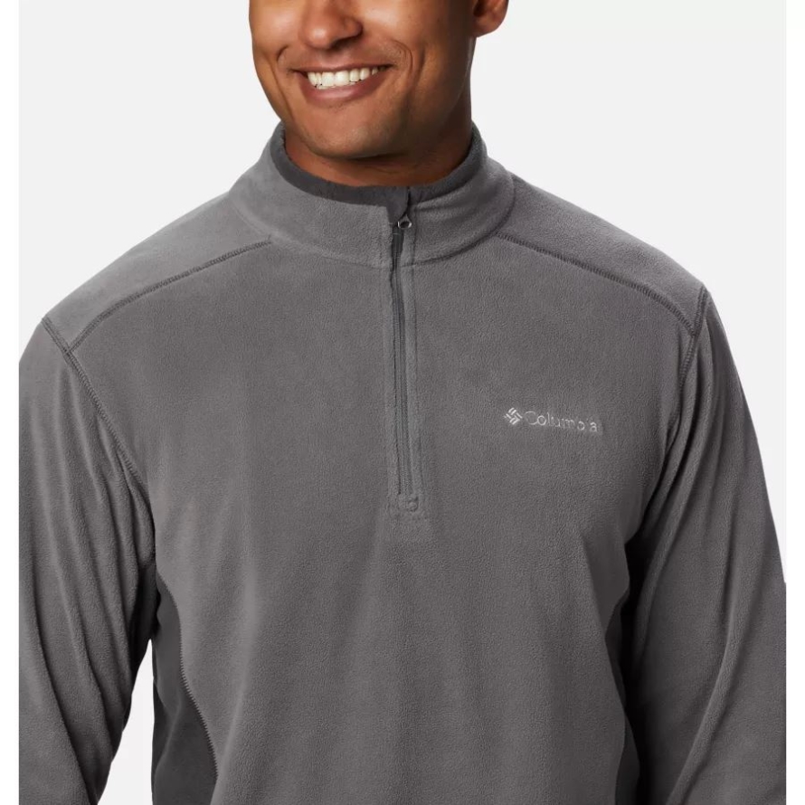 Men's Klamath Range II Half Zip Fleece Pullover Columbia City Grey/Shark