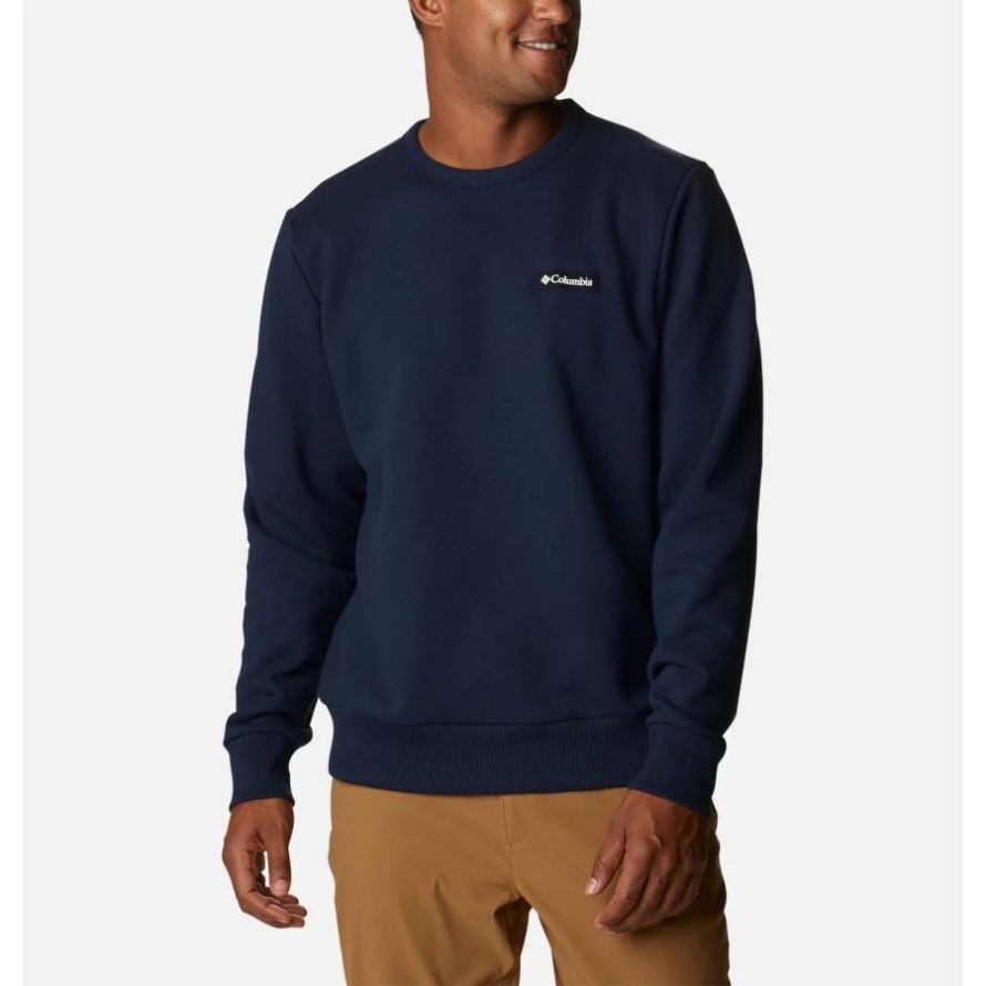 Men's Lodge Heavyweight Crew Sweatshirt Columbia Collegiate Navy
