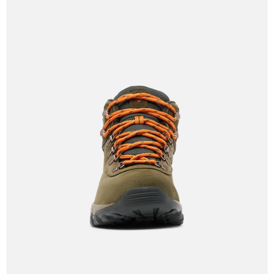 Men's Newton Ridge Plus II Suede Waterproof Hiking Boot Columbia Nori/Light Orange